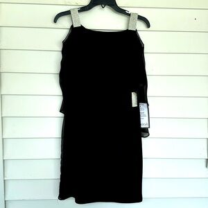 Black lightweight dress with rhinestone sparkle!